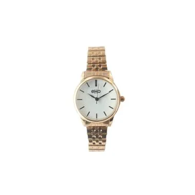 eHo - Montre eHo Femme Classique métal doré cadran blanc noir