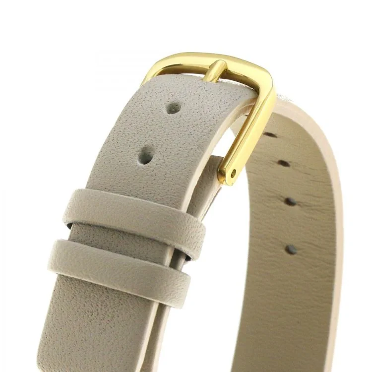 Boucle Montre Casio Vintage Mini Femme Cuir Beige Cadran Doré LA670WEFL-9EF