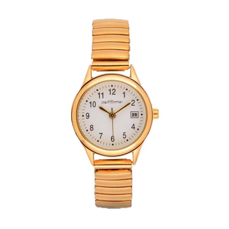 Face Montre Performer Femme Métal Extensible Doré 7089382
