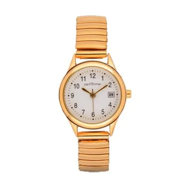 Face Montre Performer Femme Métal Extensible Doré 7089382