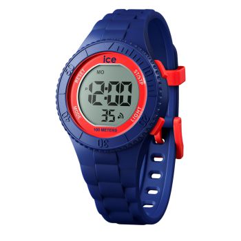 Face Montre Ice-Watch - Ice Digit Blue Red Enfant Silicone Small