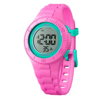 Face Montre Ice-Watch - Ice Digit Pink Turquoise Enfant Silicone Small