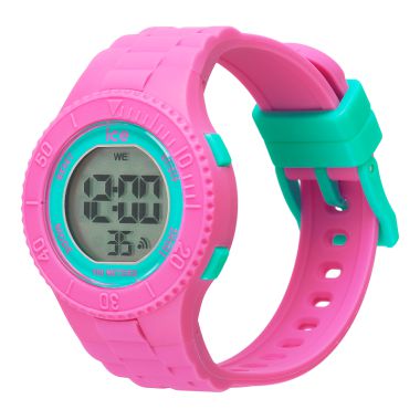 Profil Montre Ice-Watch - Ice Digit Pink Turquoise Enfant Silicone Small