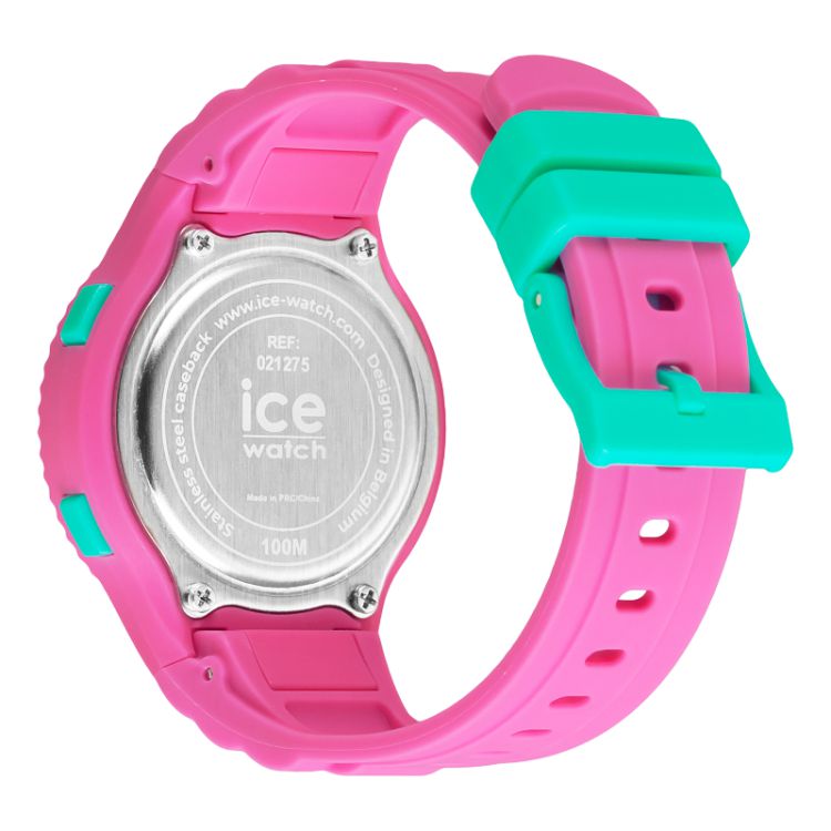 Dos Montre Ice-Watch - Ice Digit Pink Turquoise Enfant Silicone Small