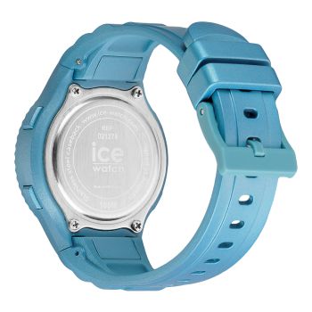 Dos Montre Ice-Watch - Ice Digit Blue Metallic Enfant Silicone Bleu Small