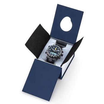 Coffret Montre Aviateur Patrouille de France Athos 1 Chronographe Acier Noir