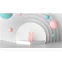 Ambiance 7 Réveil Lapin Intelligent Cutie Clock Mobility on Board Rose Pastel