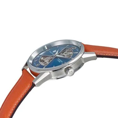 Cadran 2 Montre LIP - Himalaya 40 mm - Sablier - Squelette Automatique - Bleu et Marron