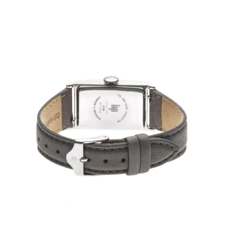 Dos Montre LIP - Churchill T18 - Trotteuse Excentrée - Cuir Gris