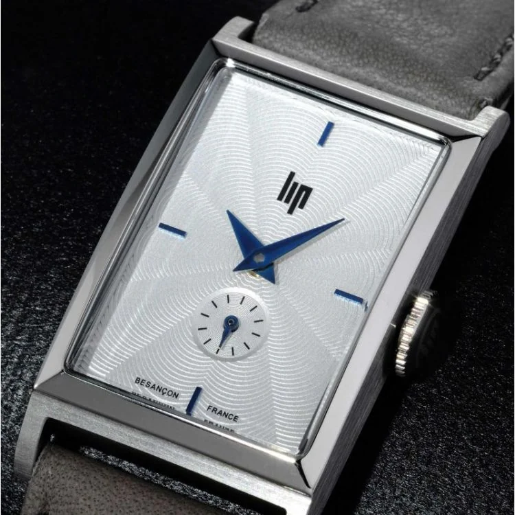 Cadran Montre LIP - Churchill T18 - Trotteuse Excentrée - Cuir Gris