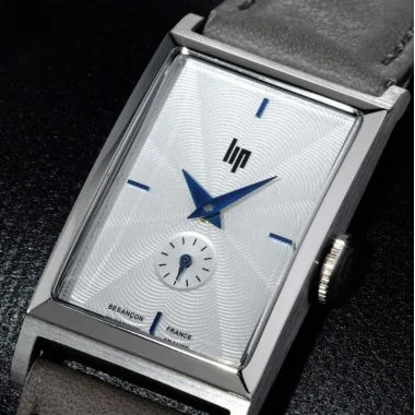 Cadran Montre LIP - Churchill T18 - Trotteuse Excentrée - Cuir Gris