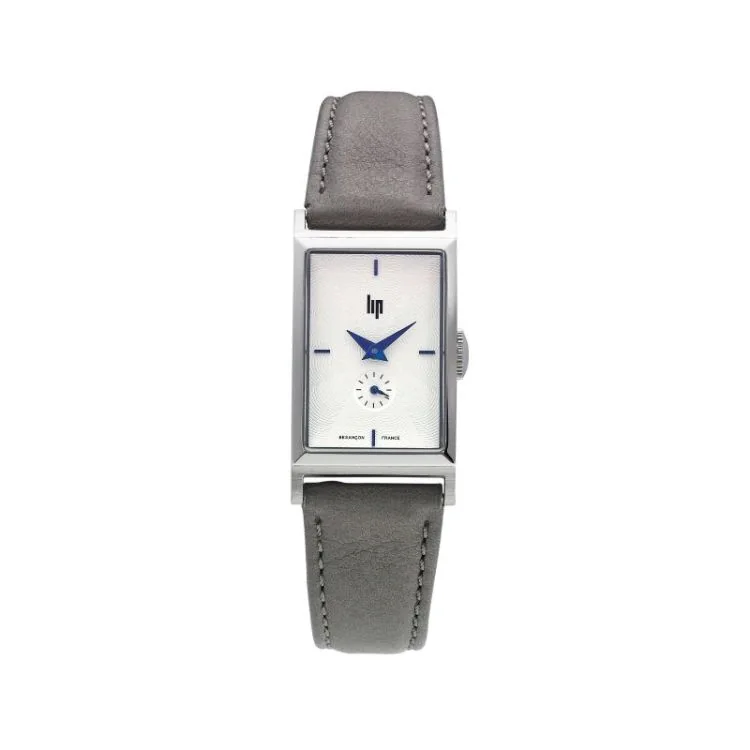 Face 2 Montre LIP - Churchill T18 - Trotteuse Excentrée - Cuir Gris