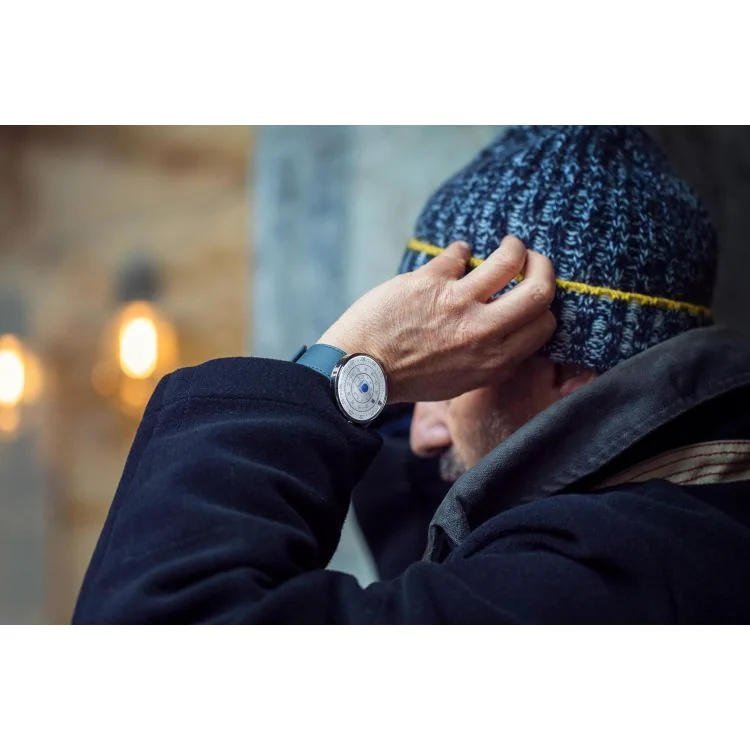 Portée 3 Montre Klokers - Klok 01 - Héritage - Cadran Blanc & Bleu