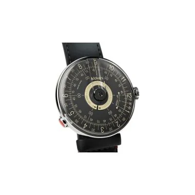 Cadran Montre Klokers - Klok 08 - Sixties - Cadran Noir & Champagne - Nato Noir