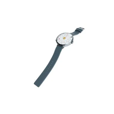 Ambiance Montre Klokers - Klok 01 - Heritage - Cadran Blanc & Jaune - Maille Milanaise Gris