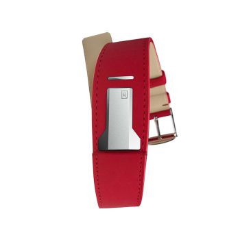 Bracelet de Montre Klokers - Bracelet Bombé - Cuir Rouge