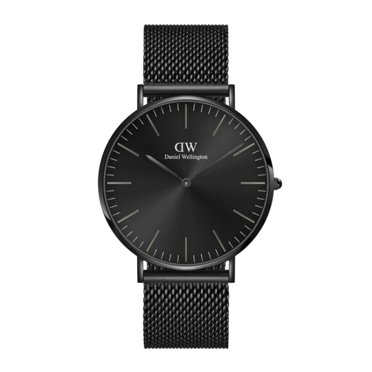 Face Montre Daniel Wellington - Classic Mesh Onyx Black - 40mm