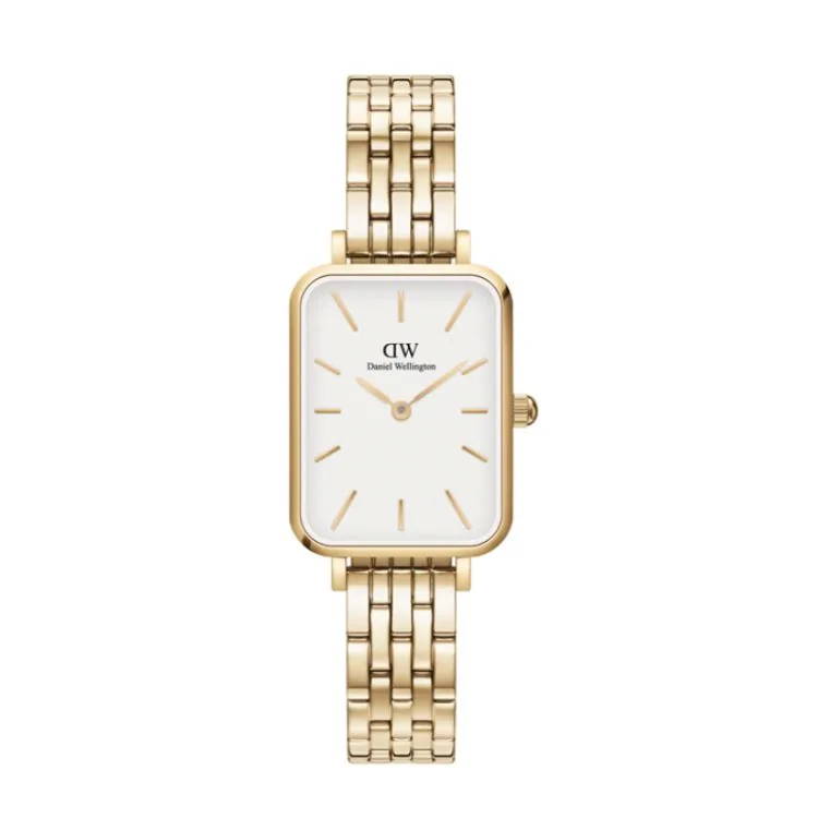 Montre Daniel Wellington - Quadro Lumine 5 Link Evergold - 20x26mm