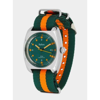 Face Montre Vintage Kelton - RC2 Nato Vert et Orange