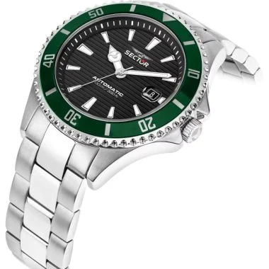 Cadran 2 Montre Sector 230 - Automatique - Verte et Argenté