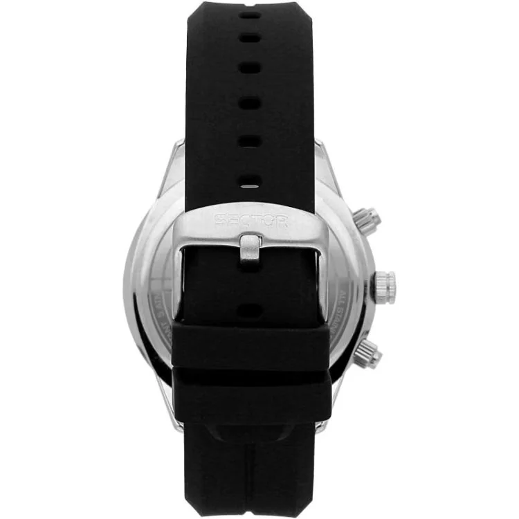 Dos Montre Sector 670 - Chronographe - Silicone Noire et Verte