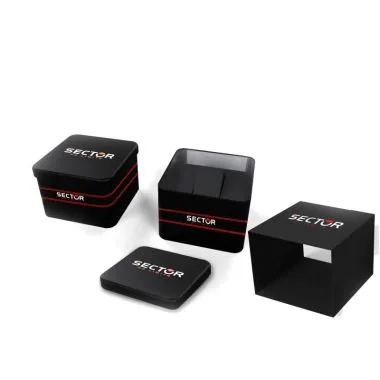 Packaging Montre Sector 670 - Chronographe - Silicone Noire et Verte