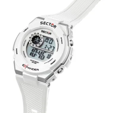 Cadran Montre Enfant Sector Ex10 - LCD Blanche