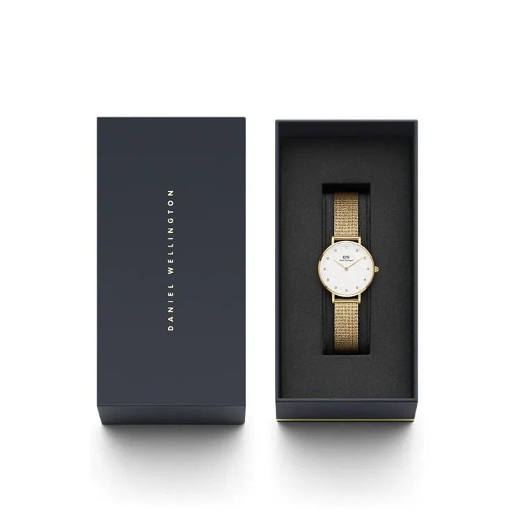 Coffret Montre Daniel Wellington - Petite Lumine Pressed Evergold - 28mm