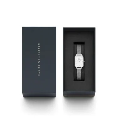 Coffret Montre Daniel Wellington - Quadro Lumine Pressed Sterling - 20x26mm