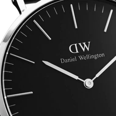 Cadran Montre Daniel Wellington - Classic Cornwall Silver - 40mm