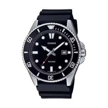 Montre Casio - Casio Collection - Etanche 20ATM - Résine Noire - MDV-107-1A1VEF