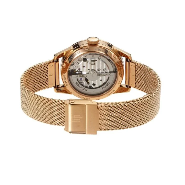 Dos Montre LIP - Himalaya 33mm - Automatique Coeur Battant - Doré Rose