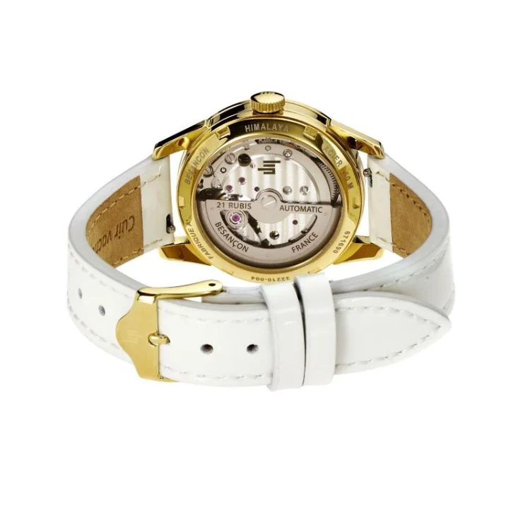 Dos Montre LIP - Himalaya 33mm - Automatique Coeur Battant - Cuir Blanc