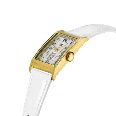 Profil Montre LIP - T18 Diamants - Cuir Blanc