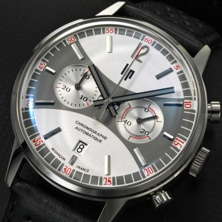 Cadran Montre LIP - Rallye 42mm - Chronographe - Automatique - Cadran Gris