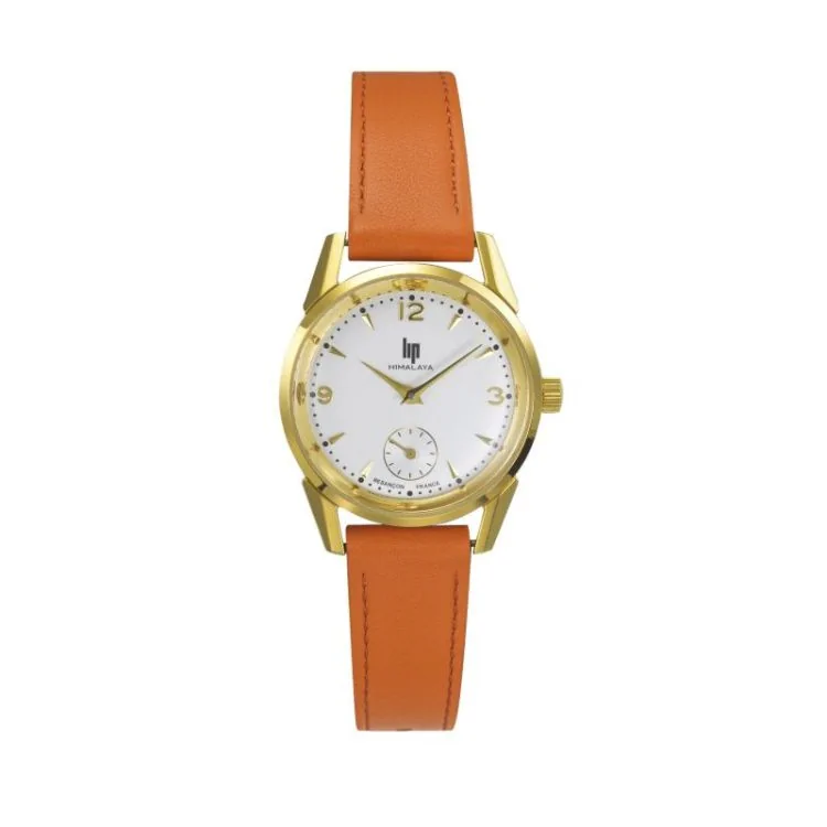 Face 2 Montre LIP - Himalaya 29mm - Cuir Orange