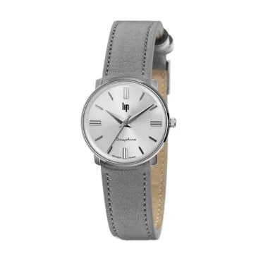 LIP Watch Face - Dauphine 29mm - Gray Leather