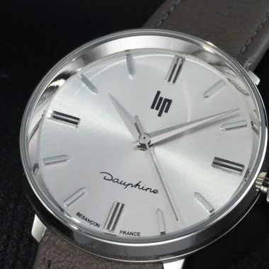 Cadran Montre LIP - Dauphine 29mm - Cuir Gris