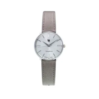 Face 2 Montre LIP - Dauphine 29mm - Cuir Gris