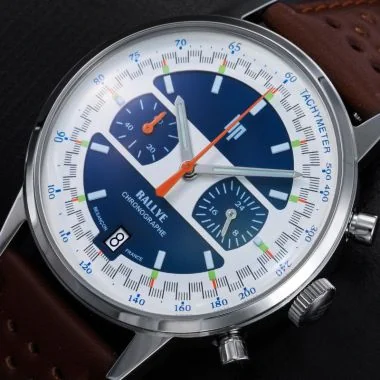 Cadran Montre LIP - Rallye 41mm Ninja - Chronographe Méca-Quartz