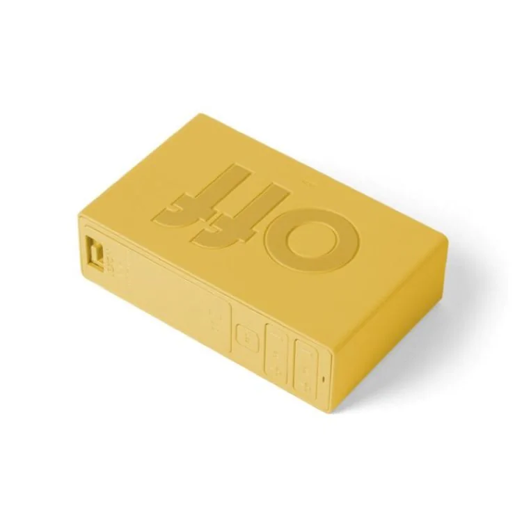 Dos Off Réveil Lexon - Réveil LCD Réversible - Flip Rubber Yellow