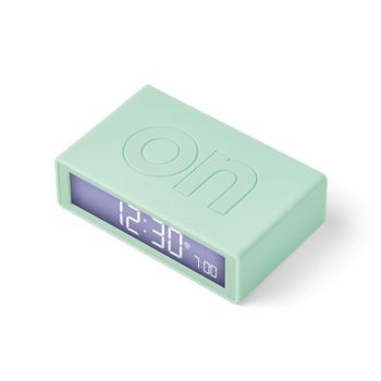 Profil Nuit Réveil Lexon - Réveil LCD Réversible - Flip Rubber Mint