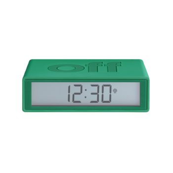 Face Réveil Lexon - Réveil LCD Réversible - Flip Rubber Green