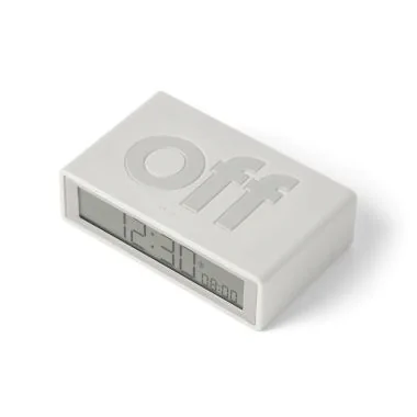 Profil Jour Réveil Lexon - Réveil LCD Réversible - Flip Rubber White