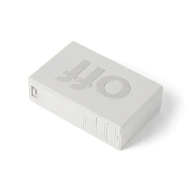 Dos Réveil Lexon - Réveil LCD Réversible - Flip Rubber White