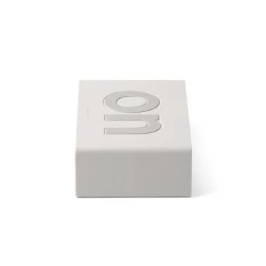 Coté On Réveil Lexon - Réveil LCD Réversible - Flip Rubber White