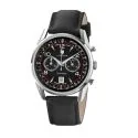 Face Montre LIP - Himalaya 40 mm - Chronographe - Cuir Noir