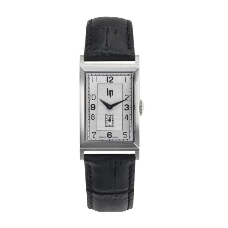 Face 2 Montre LIP - T24 Churchill - Cuir Noir