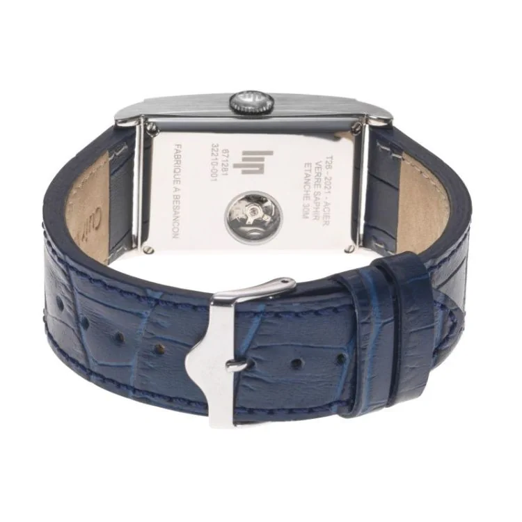 Dos Montre LIP - T26 Churchill - Automatique Cuir Bleu