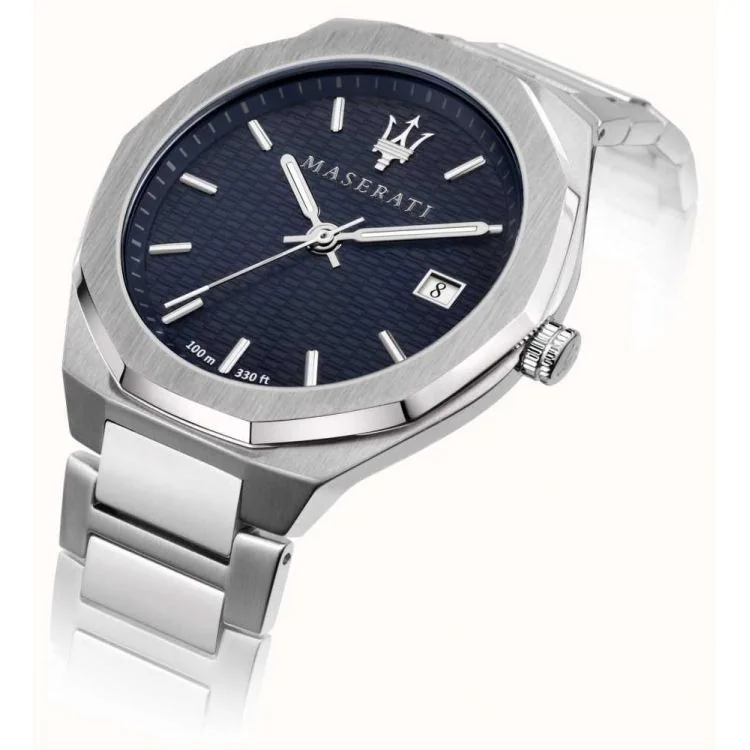 Profil Montre Dateur Maserati - Stile - Cadran Bleu - R8853142006